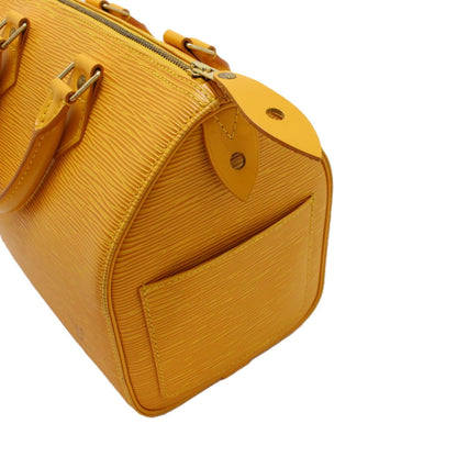 Louis Vuitton Speedy 25 Handbag Epi Leather Tassili Yellow — view 8