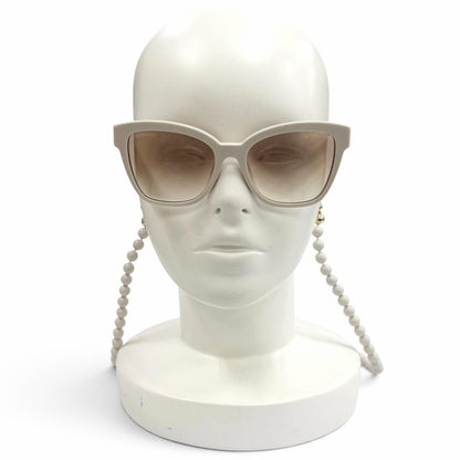 Chanel CC Logo Ball Chain Sunglasses Light Beige Eyewear — view 2