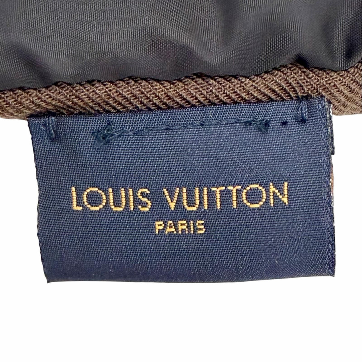 Louis Vuitton Echarpe Pillow Monogram LV Stitch Scarf Black Brown — view 7