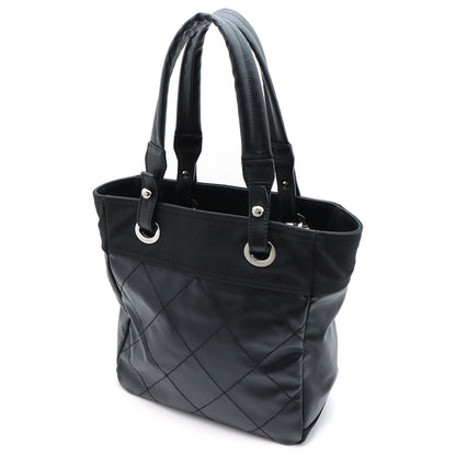 Chanel Paris Biarritz Tote Bag PM Black Silver — view 2