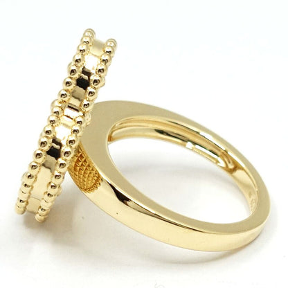 Van Cleef & Arpels 18k Yellow Gold Magic Alhambra Mop White Butterfly Shell Ring — view 6