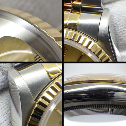 Rolex Watch Datejust Sunray Champagne Gold Color Dial Date 18k Yellow SS — view 6