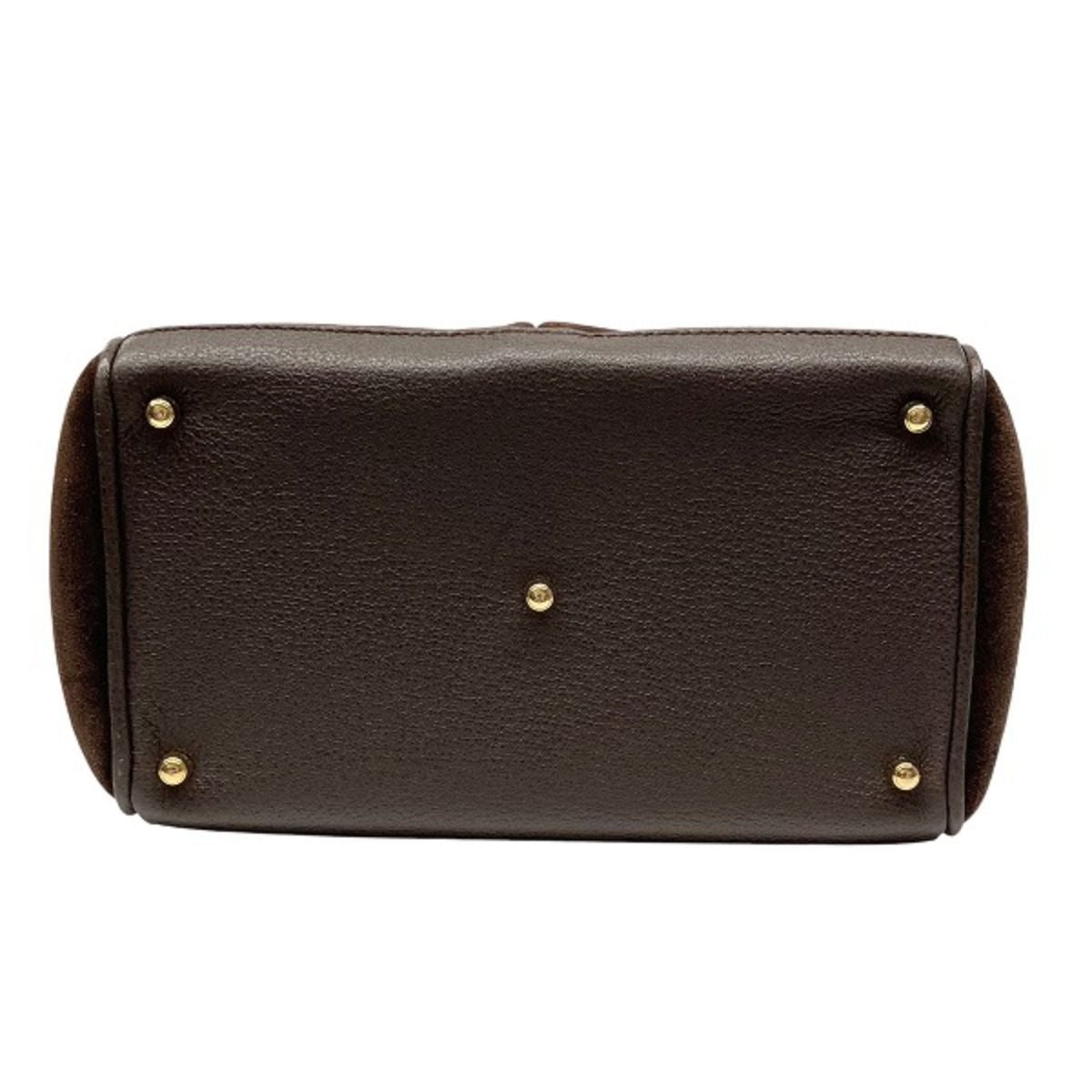 Gucci Bamboo Handbag Suede 000 — view 3