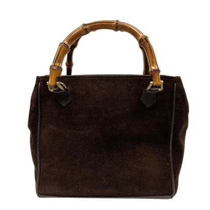 Gucci Bamboo Handbag Suede 000 — view 2