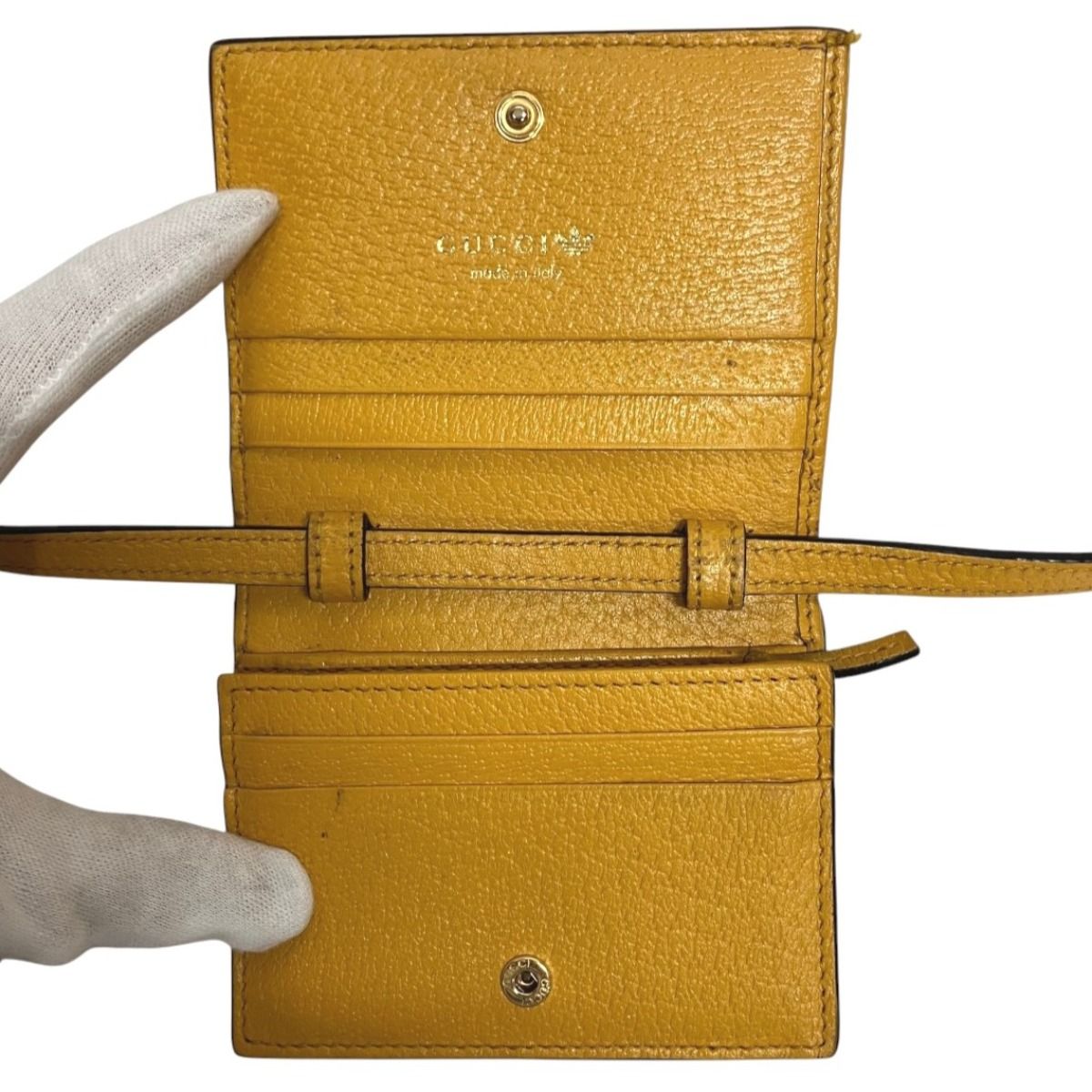 Gucci Horsebit Adidas Collaboration Bifold Wallet Leather — view 3