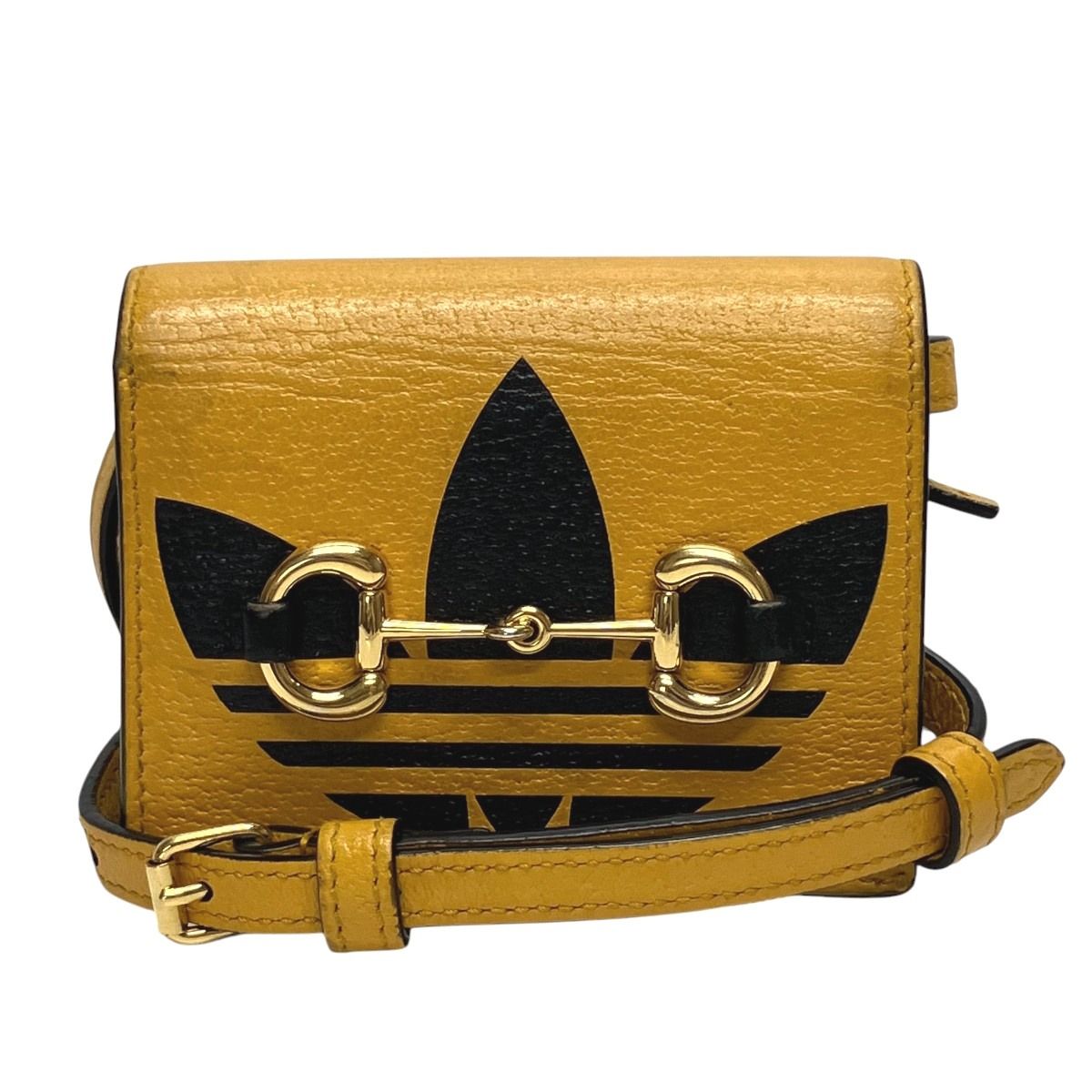Gucci Horsebit Adidas Collaboration Bifold Wallet Leather