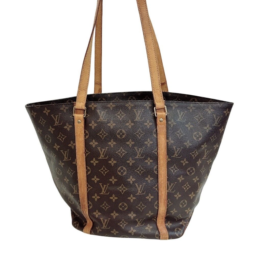 Louis Vuitton Sac Shopping Monogram Tote Bag Brown