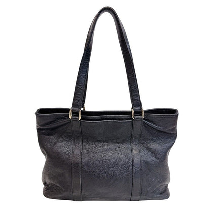 Gucci GG Pattern Tote Bag Leather Black