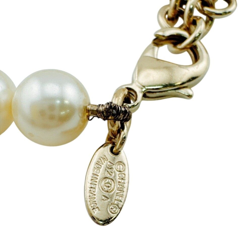 Chanel CC Logo Pearl Bracelet — view 4