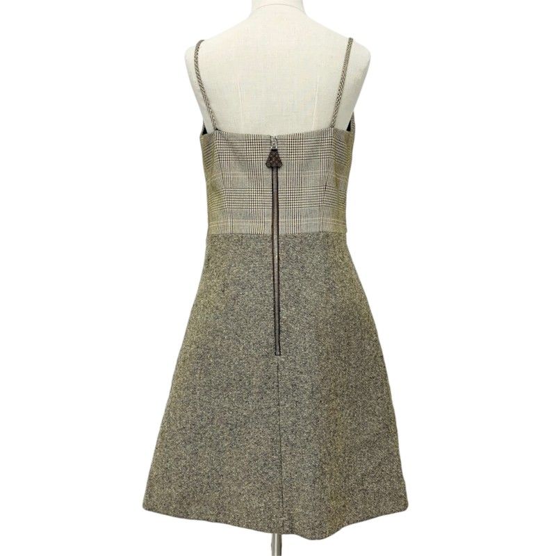 Louis Vuitton Dress Brown Silver Tweed Monogram — view 3
