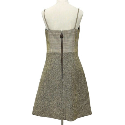 Louis Vuitton Dress Brown Silver Tweed Monogram — view 3