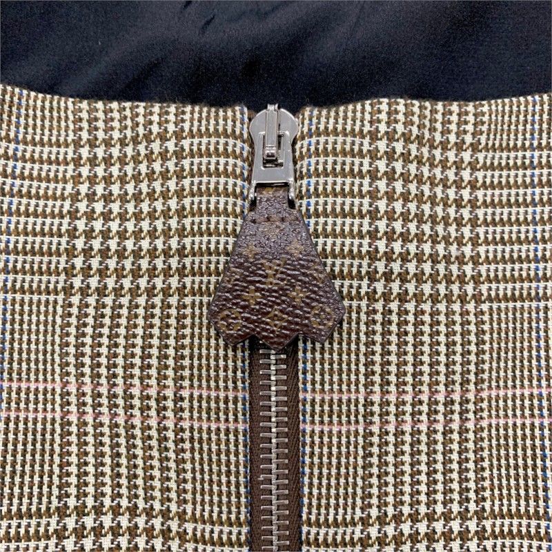 Louis Vuitton Dress Brown Silver Tweed Monogram — view 5