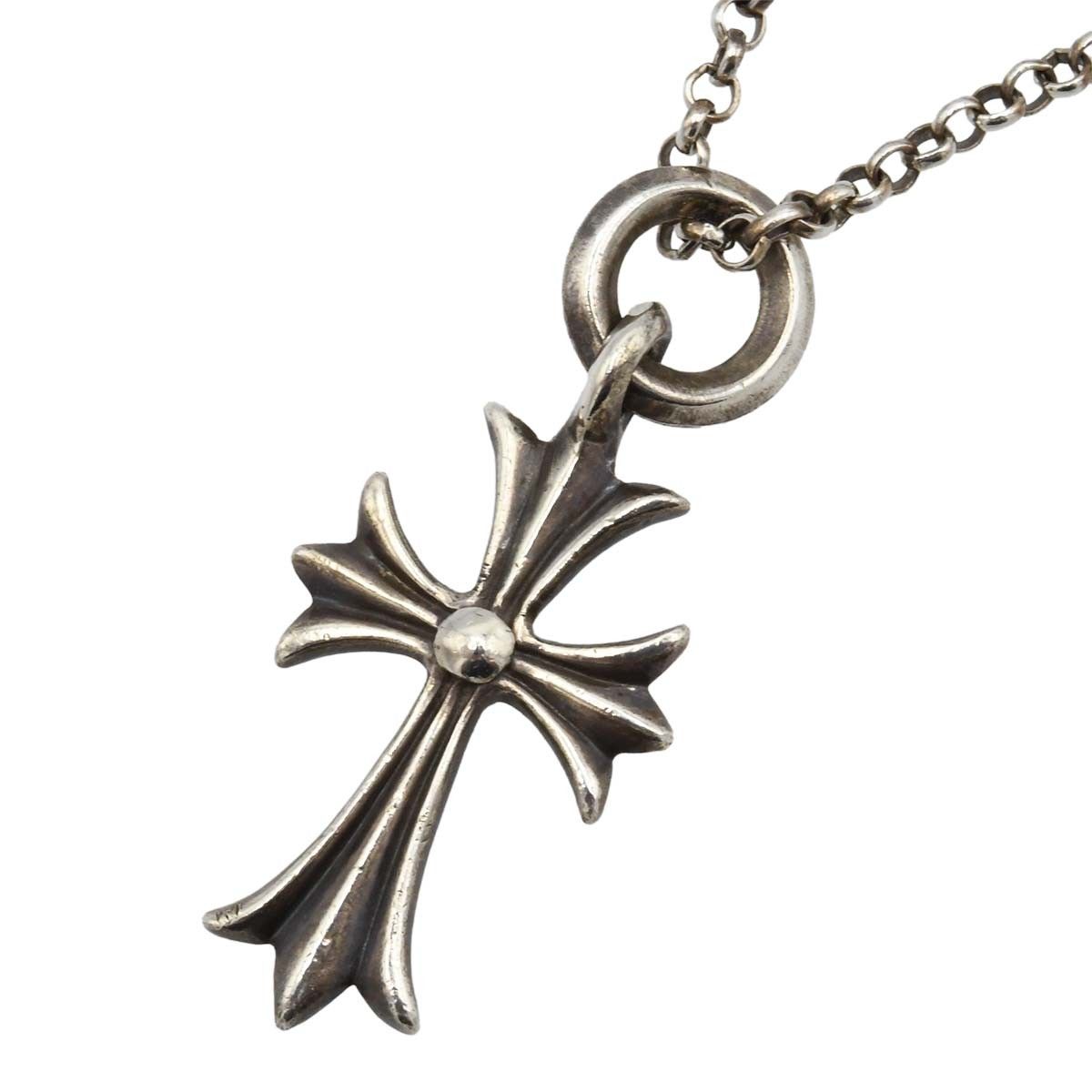 Chrome Hearts Tiny CH Cross Necklace 925