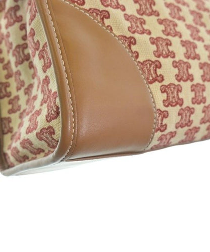 Celine Triomphe Embroidered Horizontal Cabas Tote Bag Ivory — view 8