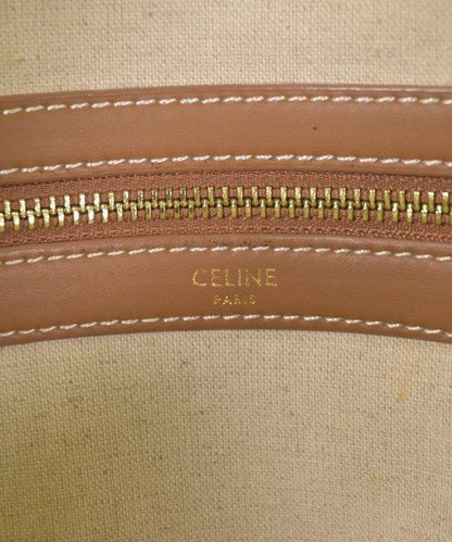 Celine Triomphe Embroidered Horizontal Cabas Tote Bag Ivory — view 4