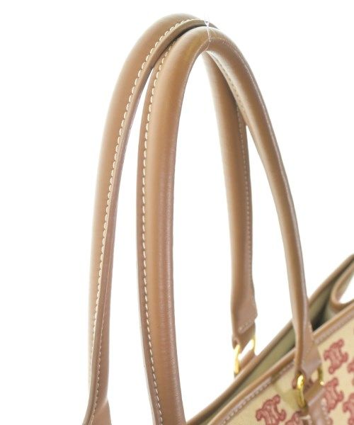 Celine Triomphe Embroidered Horizontal Cabas Tote Bag Ivory — view 6