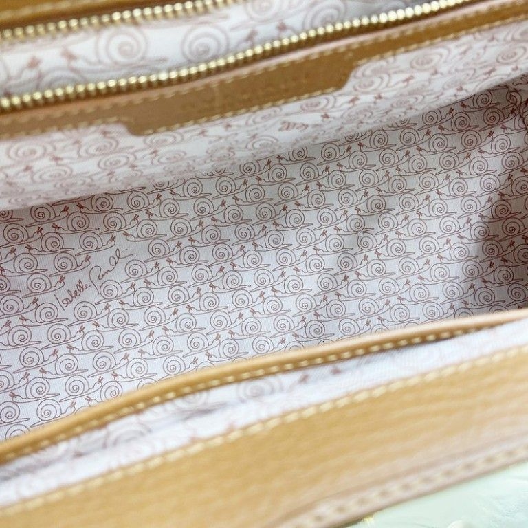 Bvlgari Handbag Isabella Rossellini Beige Leather 2-Way Gold — view 8