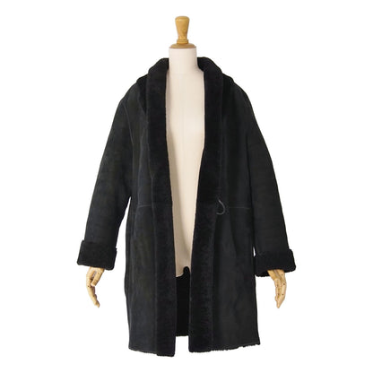 Loewe Coat Long Shearling Black 40 — view 4