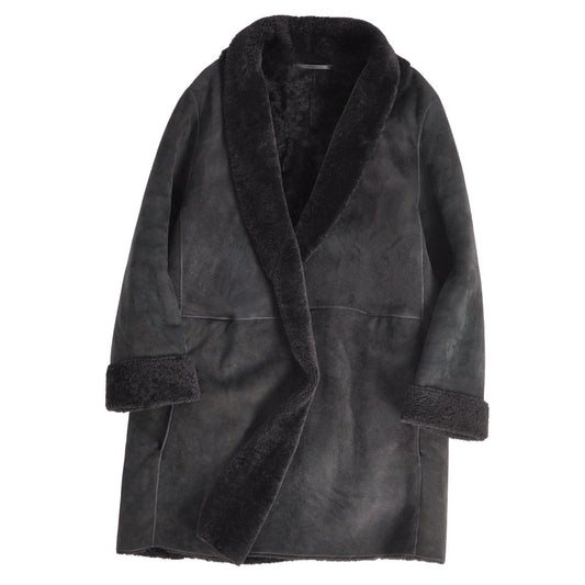 Loewe Coat Long Shearling Black 40