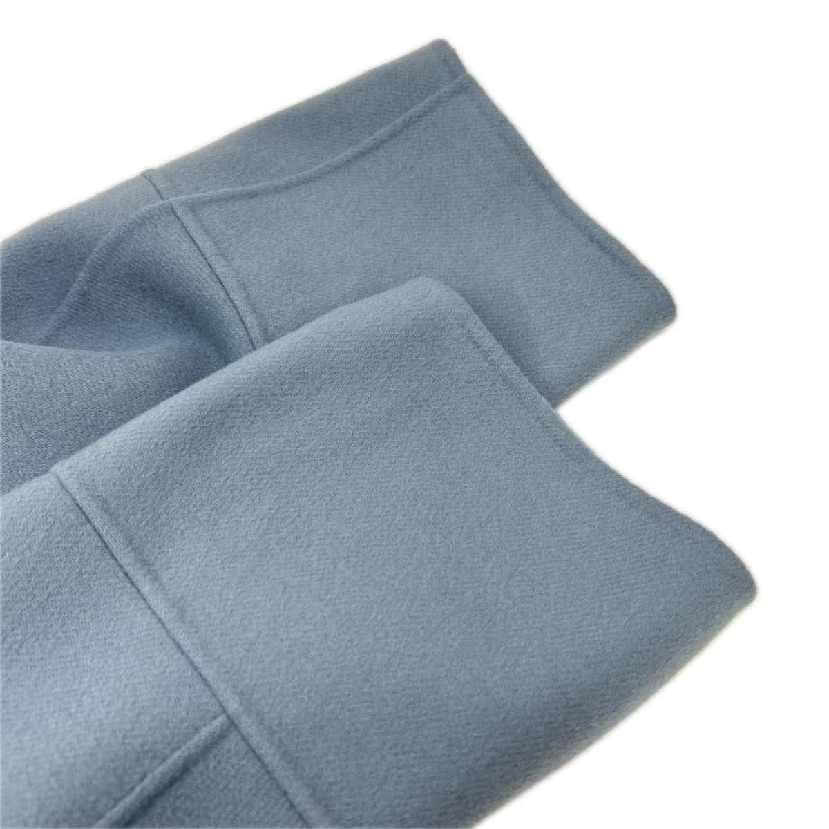 Max Mara S Blue Arona Wool Double Face Long Coat 42 — view 8
