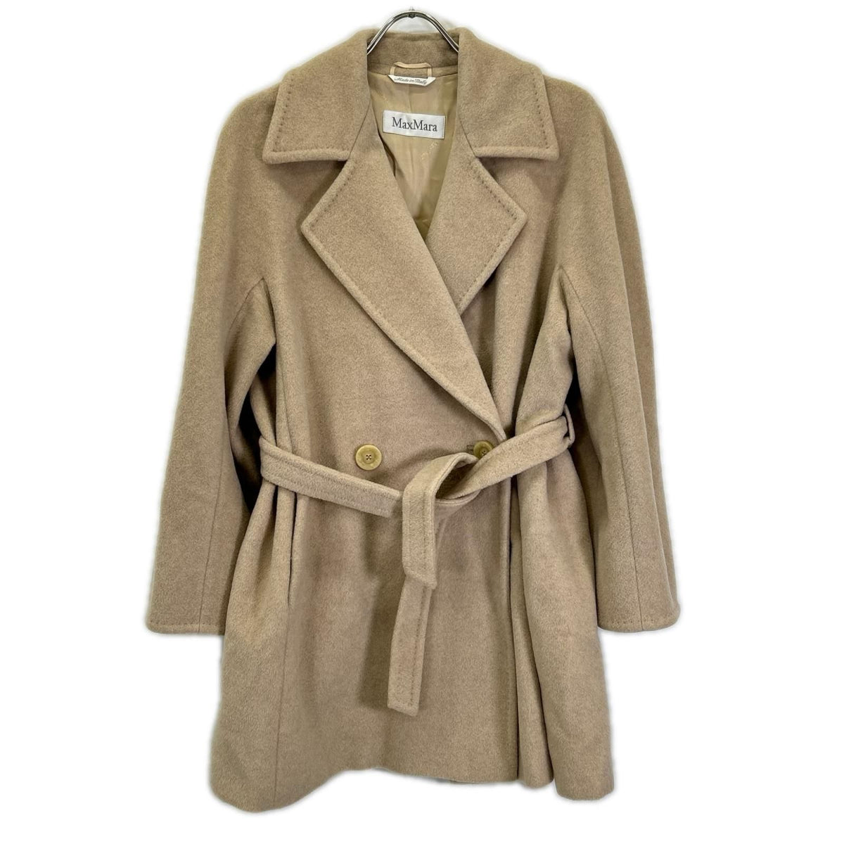 Max Mara 32/72/223 Beige Wool Cashmere Coat 40