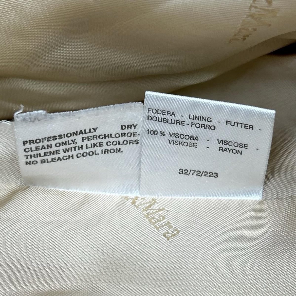 Max Mara 32/72/223 Beige Wool Cashmere Coat 40 — view 6
