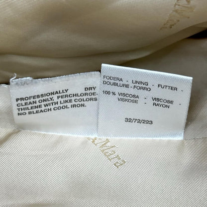 Max Mara 32/72/223 Beige Wool Cashmere Coat 40 — view 6