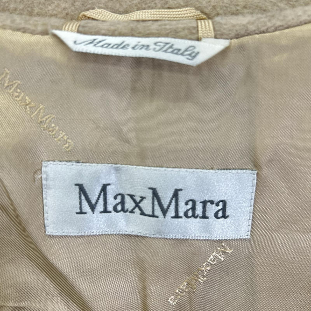 Max Mara 32/72/223 Beige Wool Cashmere Coat 40 — view 4