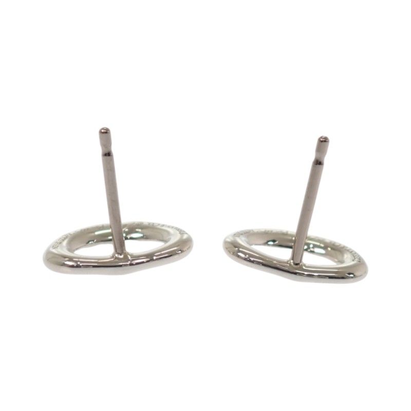 Tiffany & Co Elsa Peretti Open Heart Genus Earrings 925 Sterling Silver — view 7