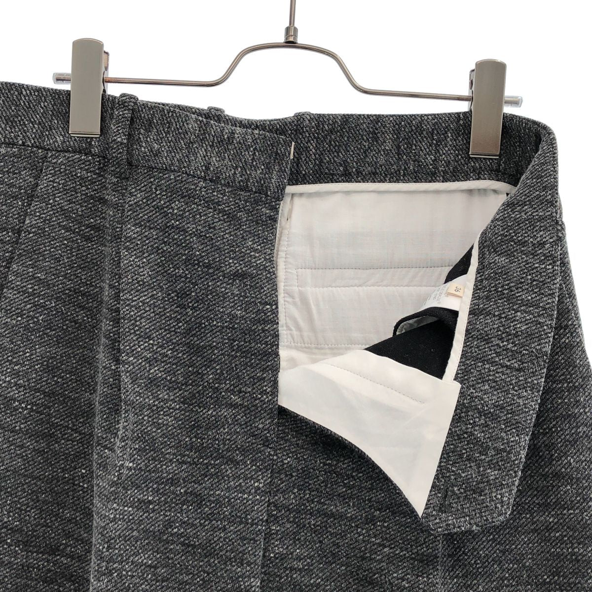Celine Phoebe Philo Era Wool Hemp Blend Mikado Pants Gray 36 — view 4