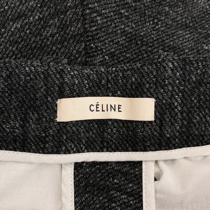 Celine Phoebe Philo Era Wool Hemp Blend Mikado Pants Gray 36 — view 6