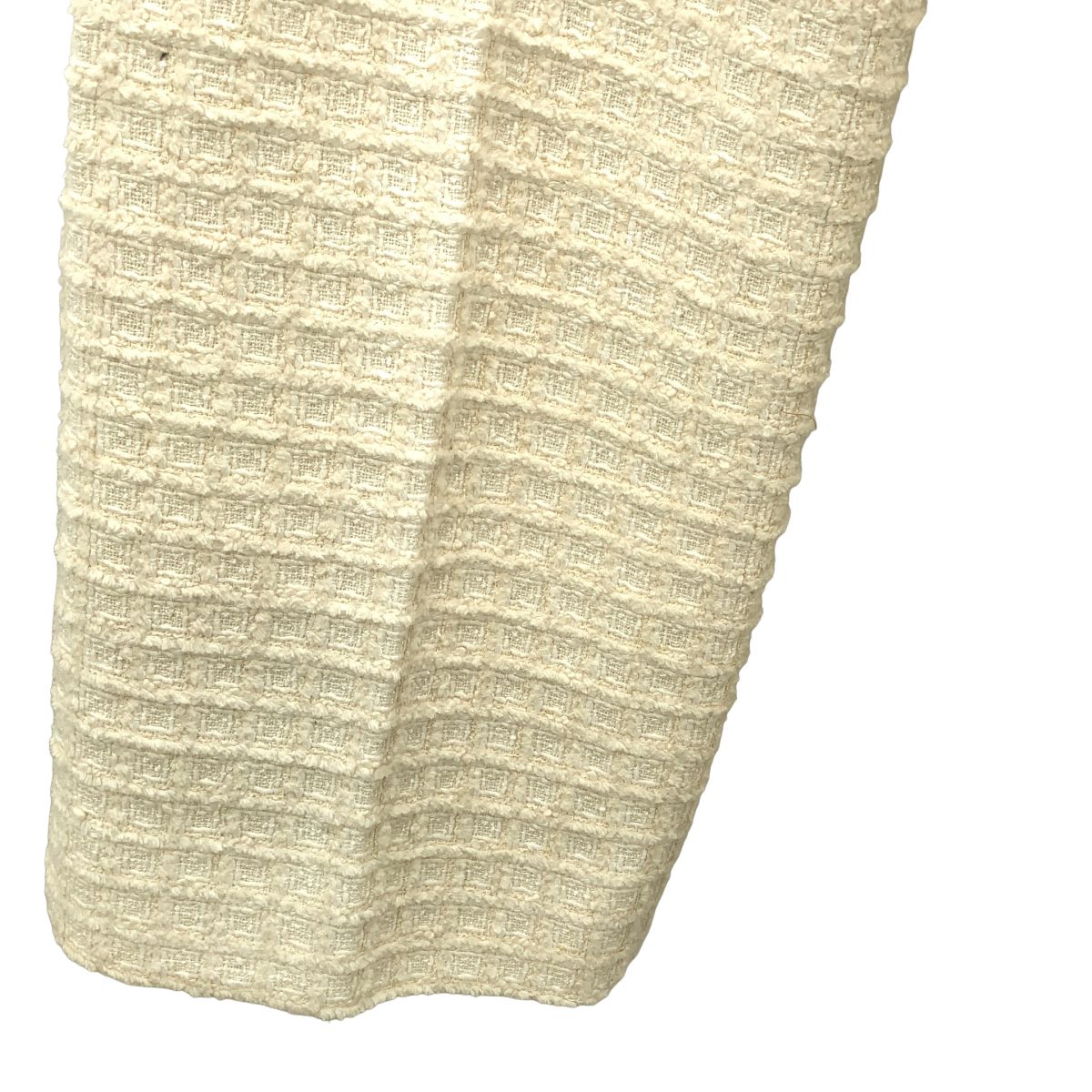 Gucci Tweed Tuck Trousers Pants White 38 — view 3