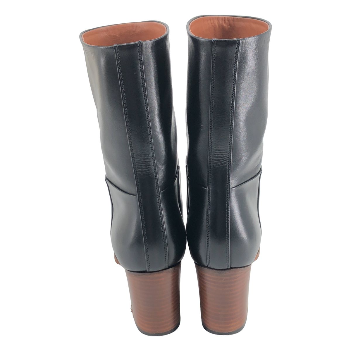 Celine Mid Calfskin Boots Black — view 3