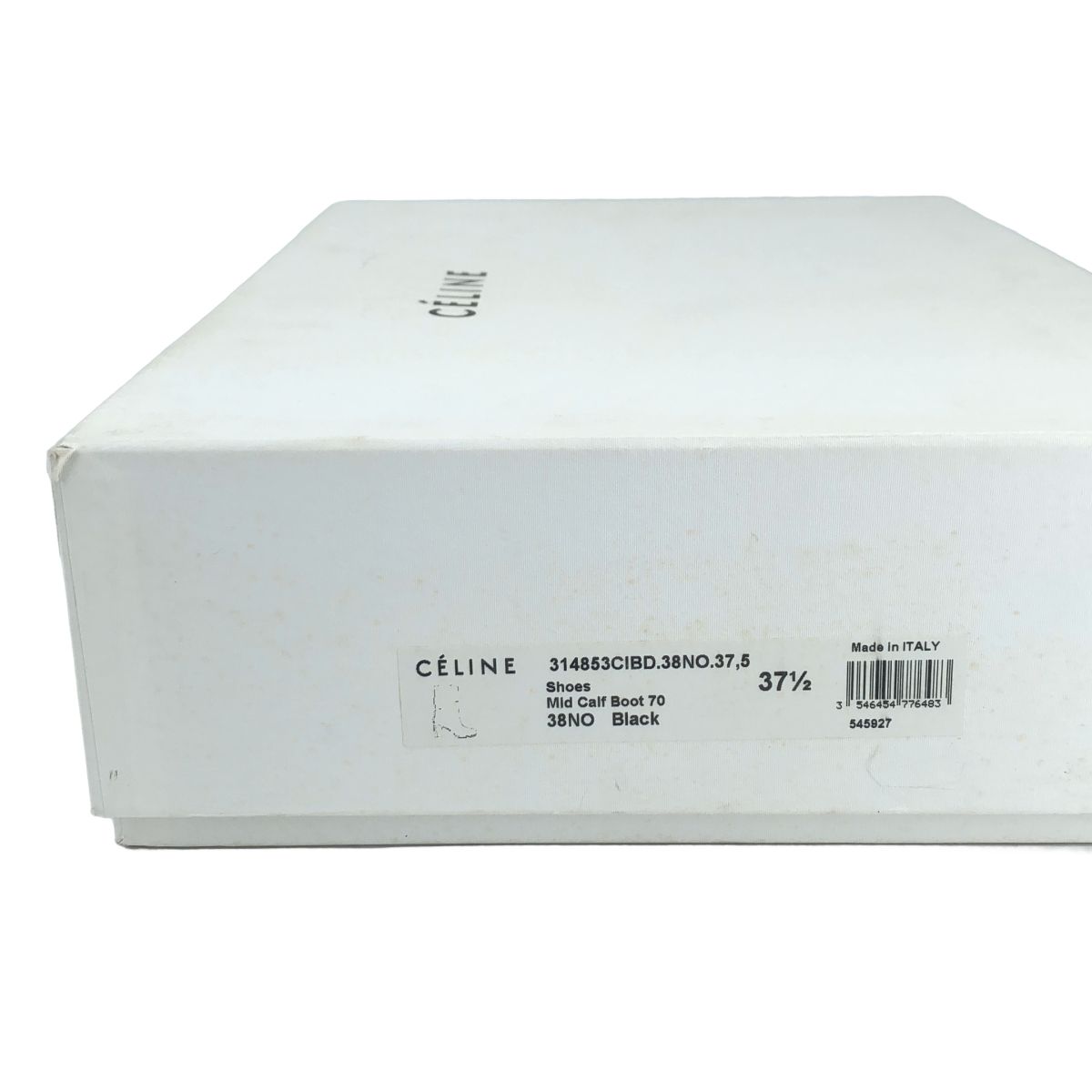 Celine Mid Calfskin Boots Black — view 8