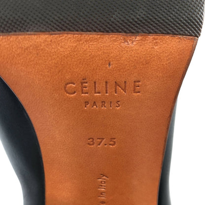 Celine Mid Calfskin Boots Black — view 6
