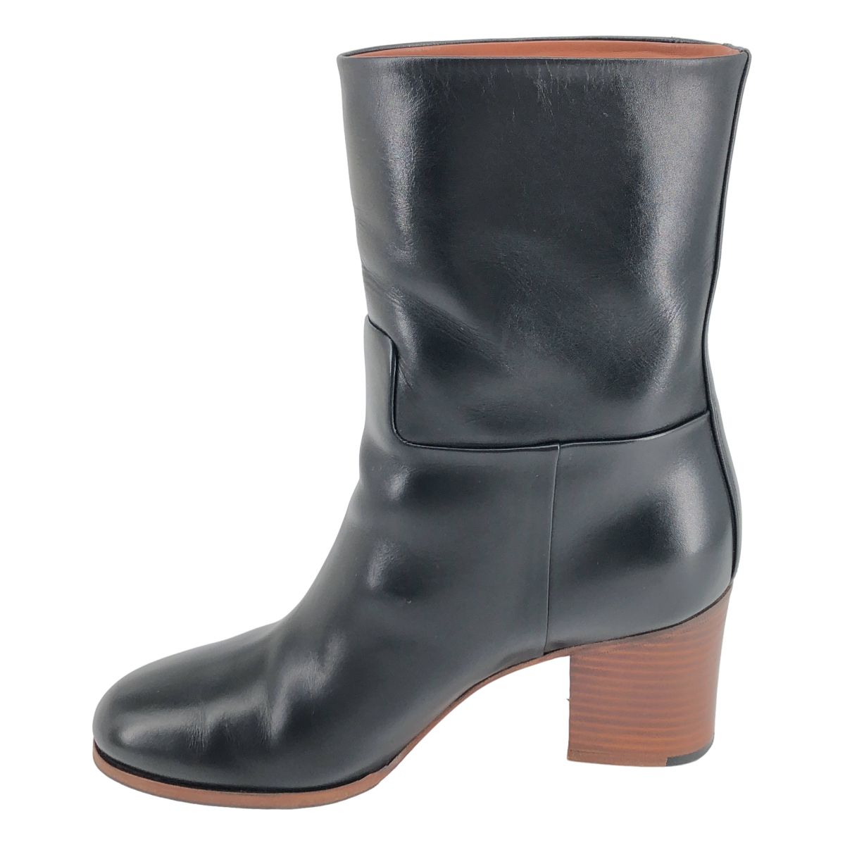 Celine Mid Calfskin Boots Black — view 2