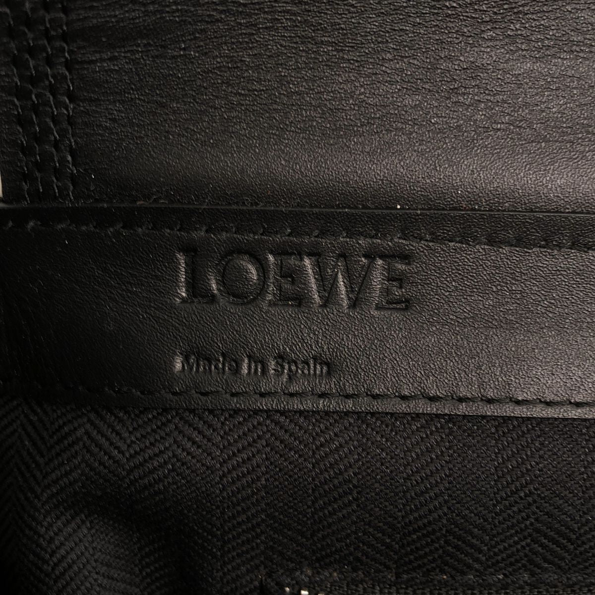 Loewe Leather Military Messenger Bag Gray Taupe — view 4