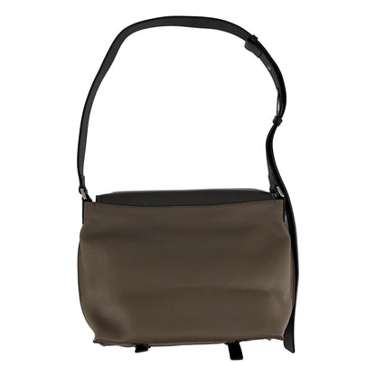Loewe Leather Military Messenger Bag Gray Taupe — view 2