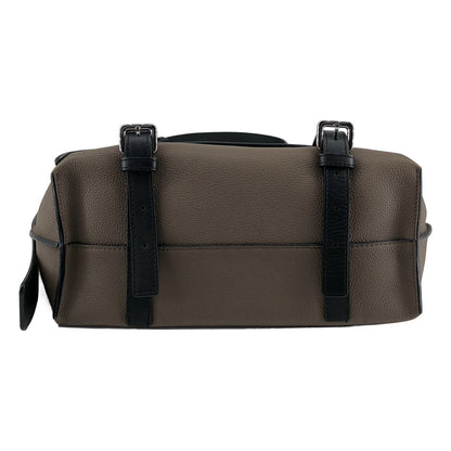 Loewe Leather Military Messenger Bag Gray Taupe — view 5