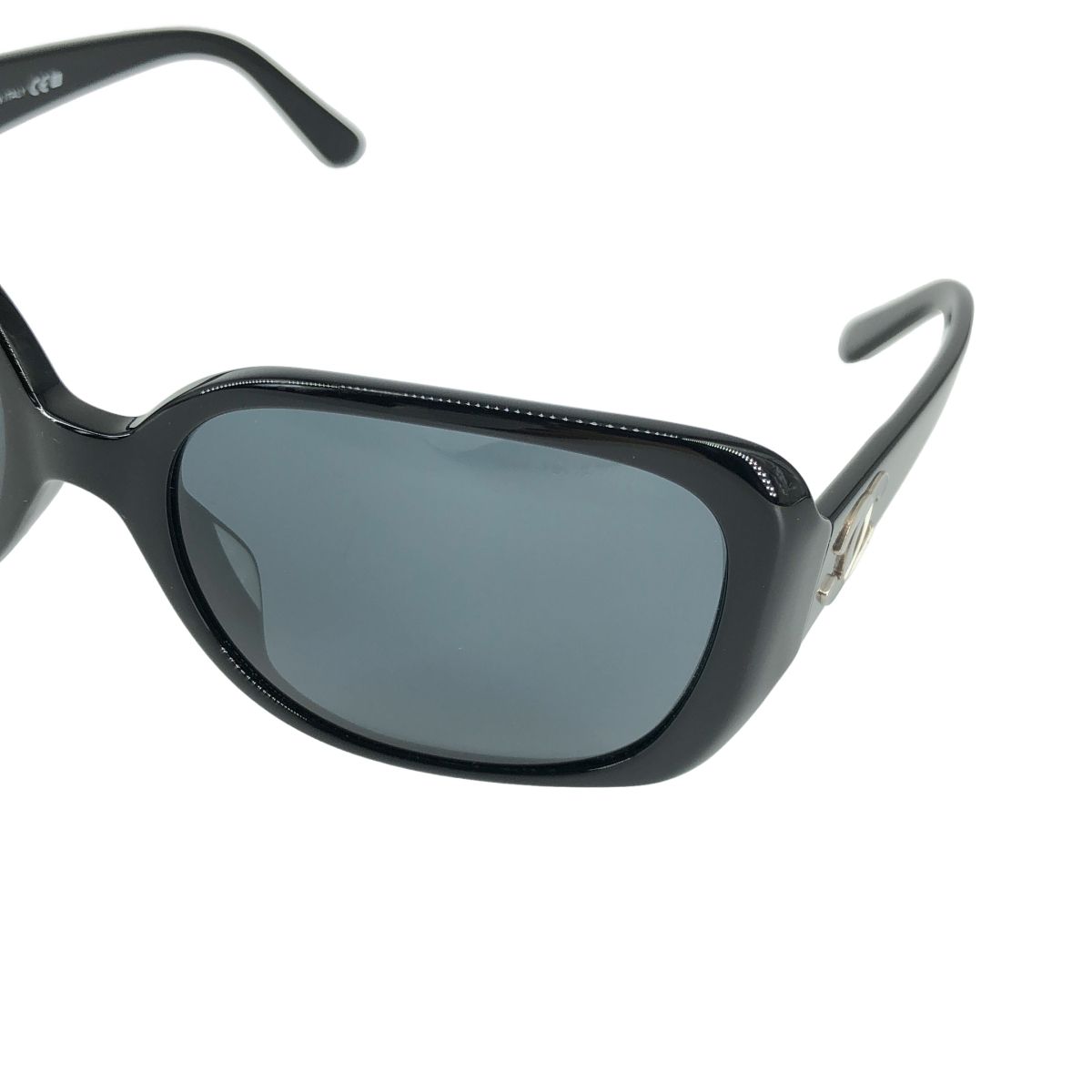 Chanel CC Logo Sunglasses Black Eyewear — view 4