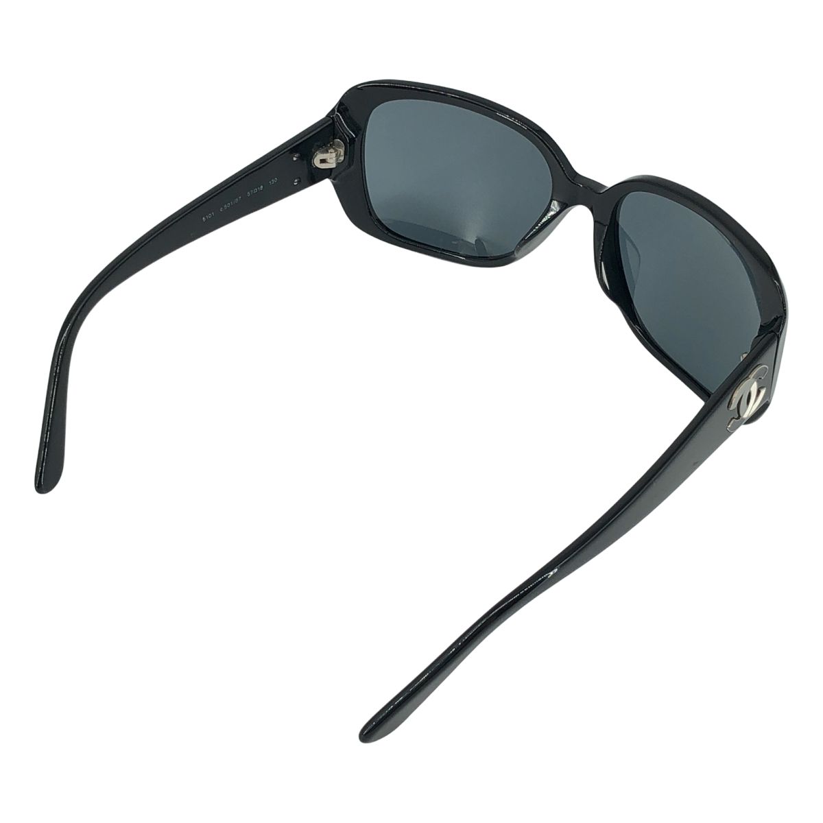 Chanel CC Logo Sunglasses Black Eyewear — view 2