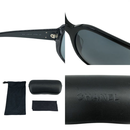Chanel CC Logo Sunglasses Black Eyewear — view 8