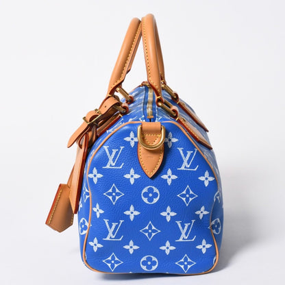 Louis Vuitton Speedy P9 Bandouliere 25 Boston Bag Blue White — view 6