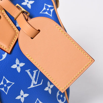 Louis Vuitton Speedy P9 Bandouliere 25 Boston Bag Blue White — view 7