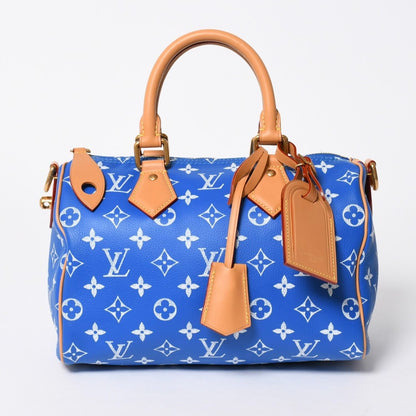 Louis Vuitton Speedy P9 Bandouliere 25 Boston Bag Blue White — view 3