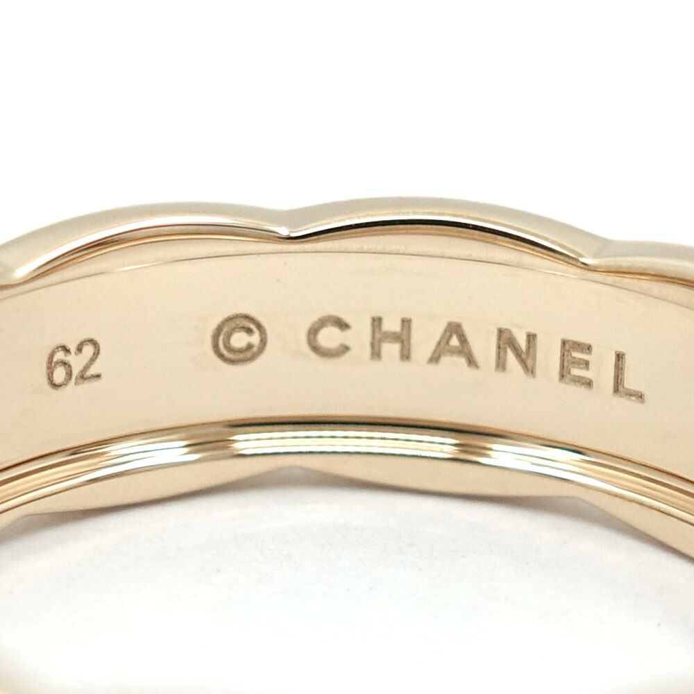 Chanel 18k Pink Gold Coco Crush Ring Medium Model Beige — view 8