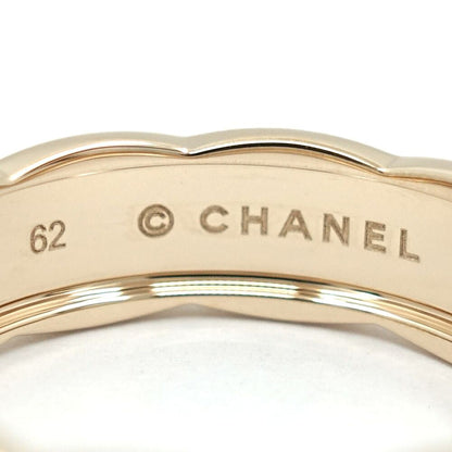Chanel 18k Pink Gold Coco Crush Ring Medium Model Beige — view 8