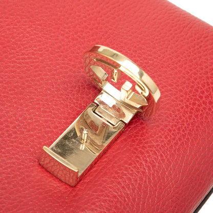 Gucci Interlocking G 2-Way Shoulder Bag Red Leather — view 4