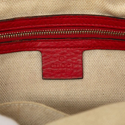 Gucci Interlocking G Soho Chain Shoulder Bag Red Leather — view 7