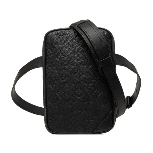 Louis Vuitton Monogram Taurillon Utility Side Belt Bag 2-Way Noir Black Leather